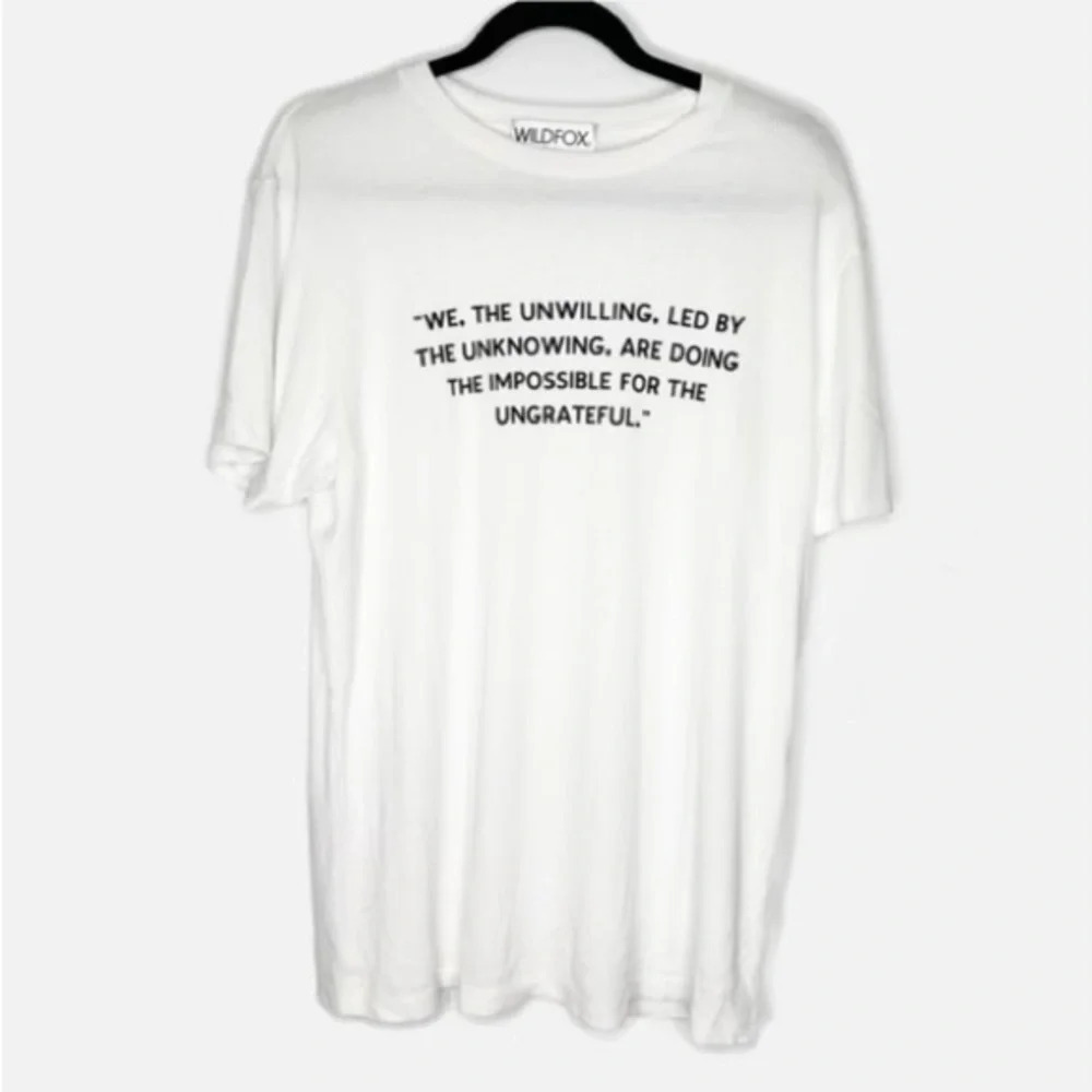 Wildfox White Tee Size M